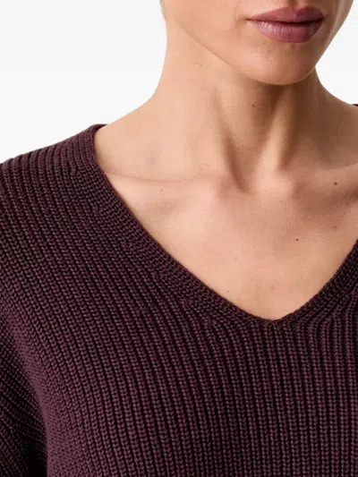 RIBBED V-NECK SWEATER