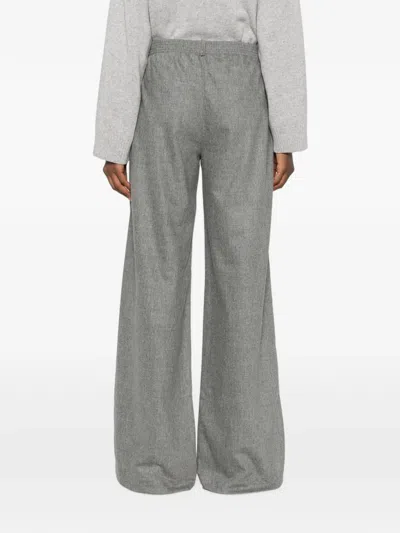 ELASTICATED-WAIST WIDE-LEG TROUSERS