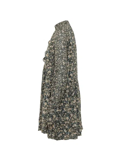 KIMIA RUFFLED FLORAL-PRINT MINI DRESS