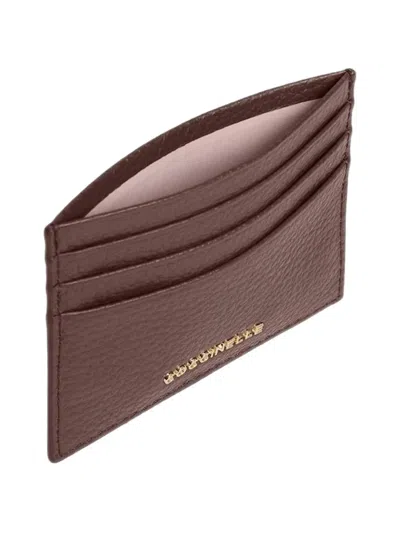 METALLIC SMALL LEATHER CARD HOLDER