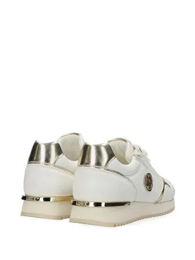 EKE CAIA METALLIC-TRIM SNEAKERS