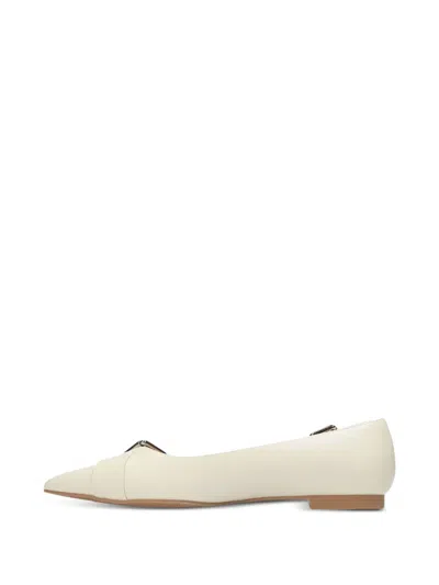 TAMI BUCKLE-DETAIL POINTED-TOE BALLET FLATS