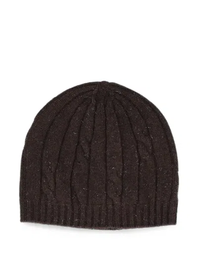 CABLE-KNIT BEANIE HAT