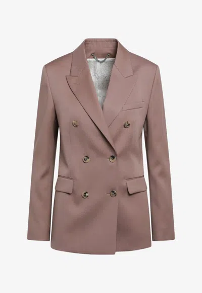 Golden Goose Db Double-breasted Tailored Blazer In Brown