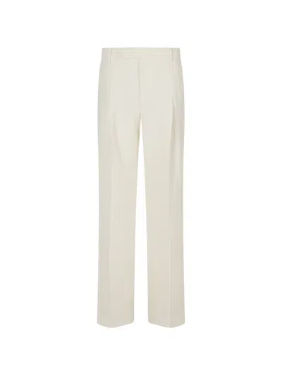 PLEATED WIDE-LEG TROUSERS