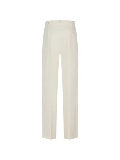 PLEATED WIDE-LEG TROUSERS