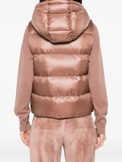 QUILTED HOODED PUFFER GILET