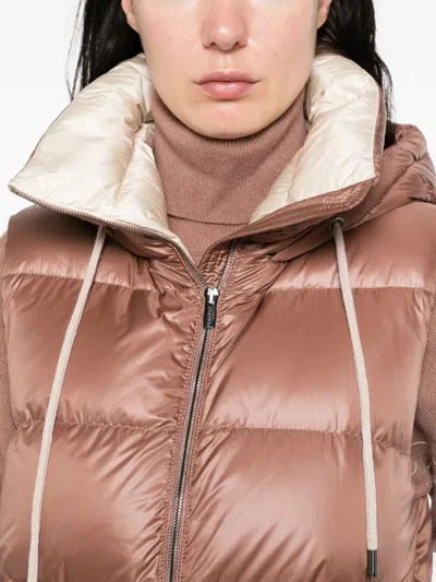 QUILTED HOODED PUFFER GILET