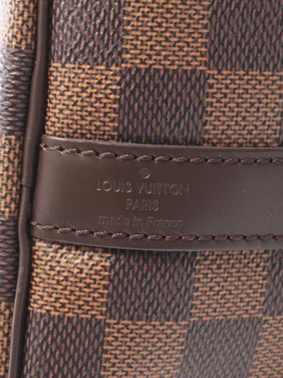Pre-owned Louis Vuitton 2010s Speedy Bandoulière 30 Damier Ebene Tote Bag In Brown