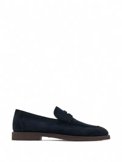 CERVAN SUEDE PENNY LOAFERS