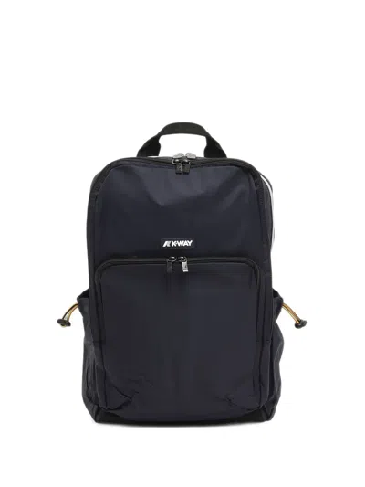 LOGO-PATCH ZIP-FASTENING BACKPACK
