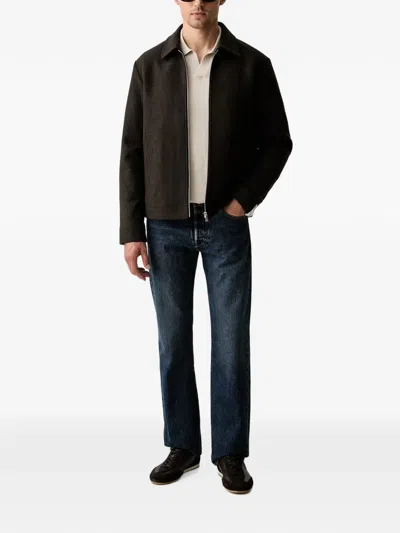 LOGO-EMBROIDERED FINE-KNIT V-NECK TOP