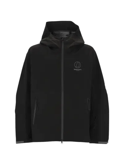 LOGO-PRINT HOODED JACKET