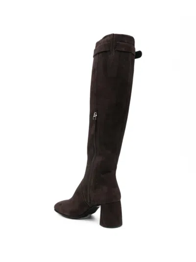 BUCKLE-DETAIL SUEDE BOOTS