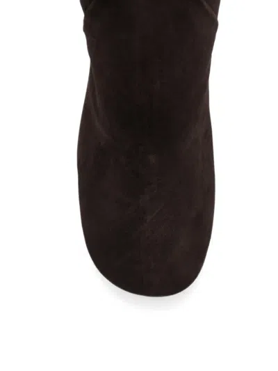 BUCKLE-DETAIL SUEDE BOOTS