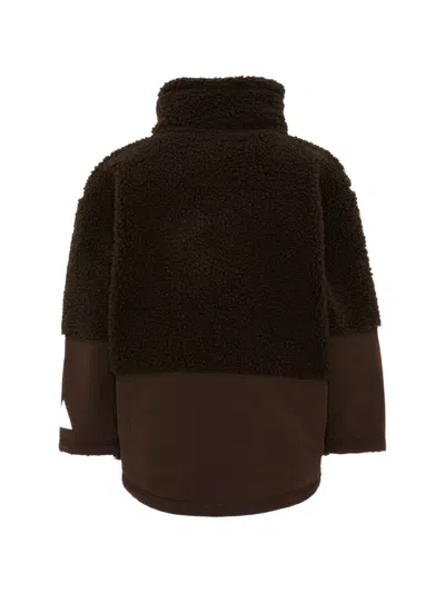 FLEECE-PANELLED ZIP-UP JACKET