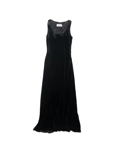 VELVET BIAS-CUT DRESS