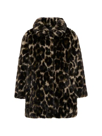 HERA LEOPARD-PRINT FAUX-FUR JACKET