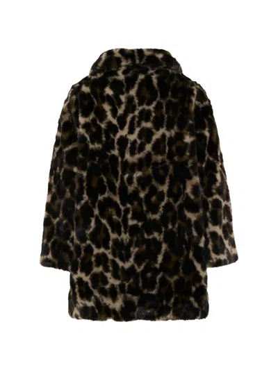 HERA LEOPARD-PRINT FAUX-FUR JACKET