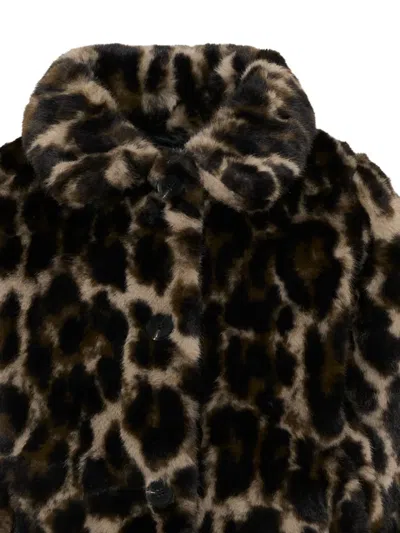 HERA LEOPARD-PRINT FAUX-FUR JACKET