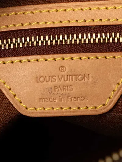 Pre-owned Louis Vuitton 2002 Monogram Cabas Piano Tote Bag In Brown