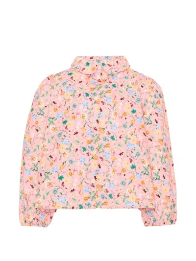 RINE FLORAL-PRINT PETER PAN COLLAR SHIRT