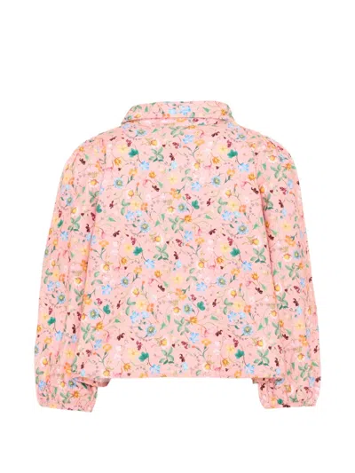 RINE FLORAL-PRINT PETER PAN COLLAR SHIRT