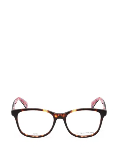TORTOISESHELL-EFFECT RECTANGLE-FRAME GLASSES