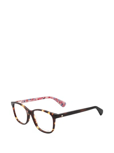 TORTOISESHELL-EFFECT RECTANGLE-FRAME GLASSES