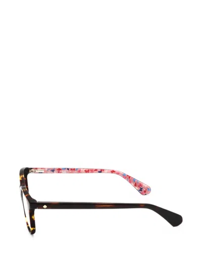 TORTOISESHELL-EFFECT RECTANGLE-FRAME GLASSES