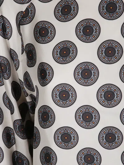 GEOMETRIC-PRINT SILK SHIRT