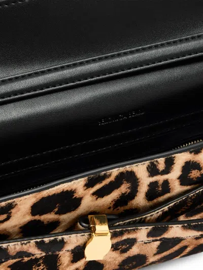 DASH LEOPARD-PRINT CALF HAIR CLUTCH BAG