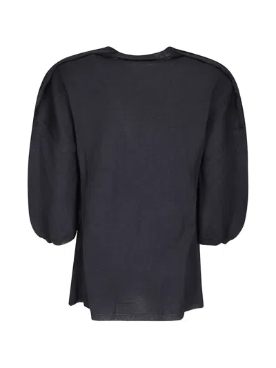 PUFF-SLEEVE KNITTED SWEATER