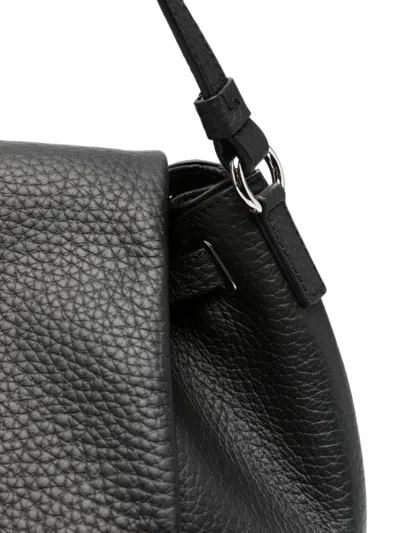GRAINY LEATHER SHOULDER BAG