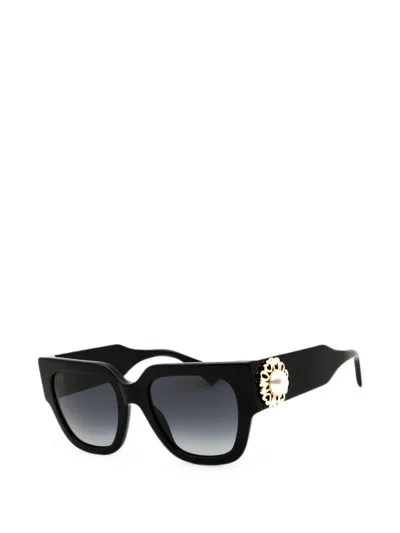 EMBELLISHED RECTANGLE-FRAME SUNGLASSES
