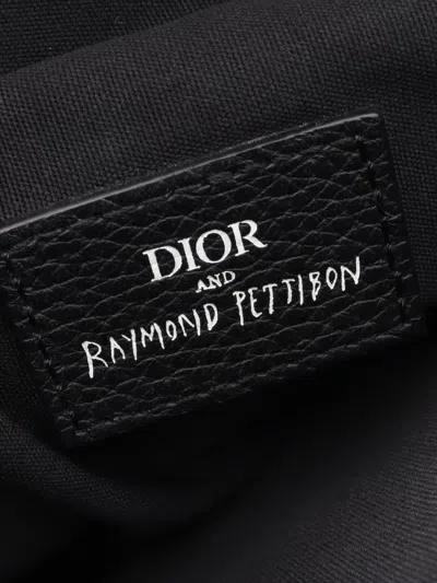 Pre-owned Dior 2010s X Raymond Pettibon Oblique Cross Body Bag In Blue
