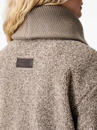 BRUSHED-EFFECT ZIP-UP JACKET