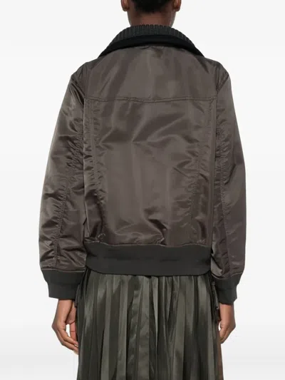BUCKLE-COLLAR PANELLED JACKET