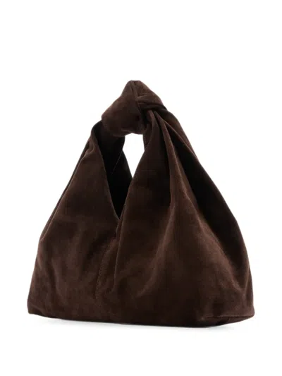 HELGA KNOT-DETAIL SUEDE TOTE BAG