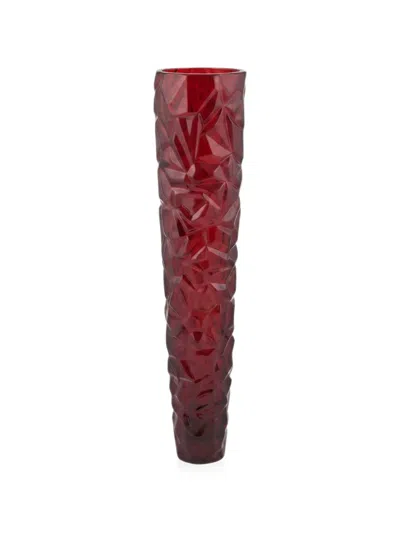 FACETED FLOOR VASE