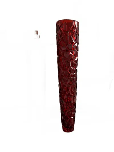 FACETED FLOOR VASE