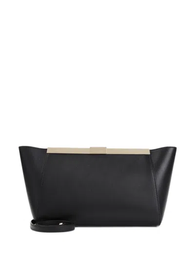 LOGO-ENGRAVED FRAME CLUTCH BAG