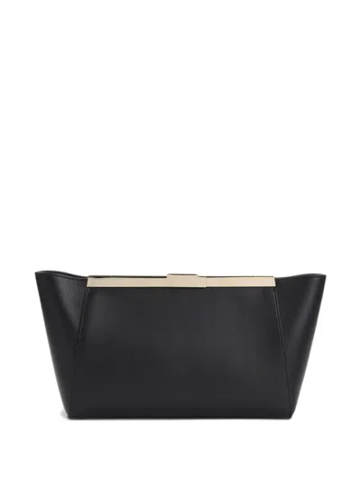 LOGO-ENGRAVED FRAME CLUTCH BAG