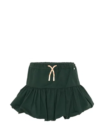 BRITTA RUFFLED BUBBLE-HEM SKIRT