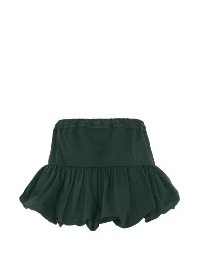 BRITTA RUFFLED BUBBLE-HEM SKIRT