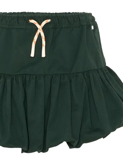 BRITTA RUFFLED BUBBLE-HEM SKIRT