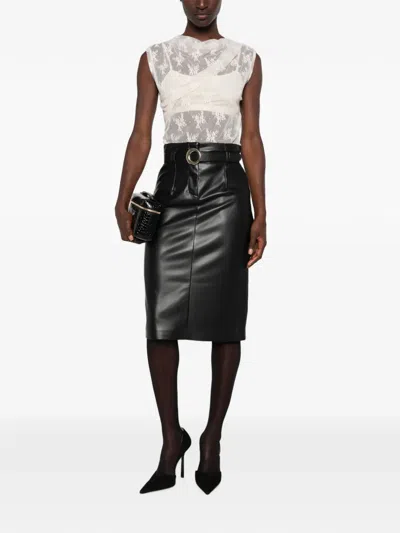 FLORAL-LACE DRAPED TOP