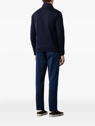 QUILTED-PANEL ZIP-UP SWEATSHIRT