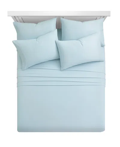 Fairfield Square Collection Microfiber Extra Deep 6-pc. Sheet Set, Full Clone In Blue