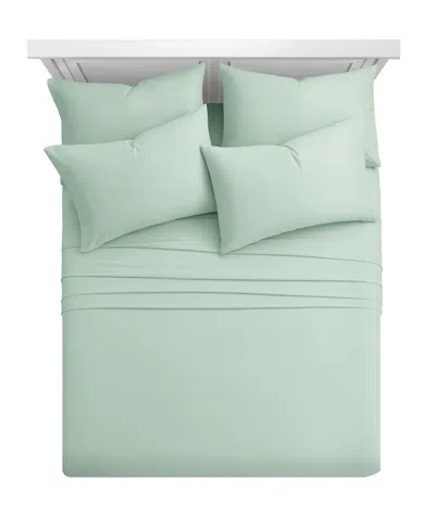 Fairfield Square Collection Microfiber Extra Deep 6-pc. Sheet Set, Full Clone In Sage